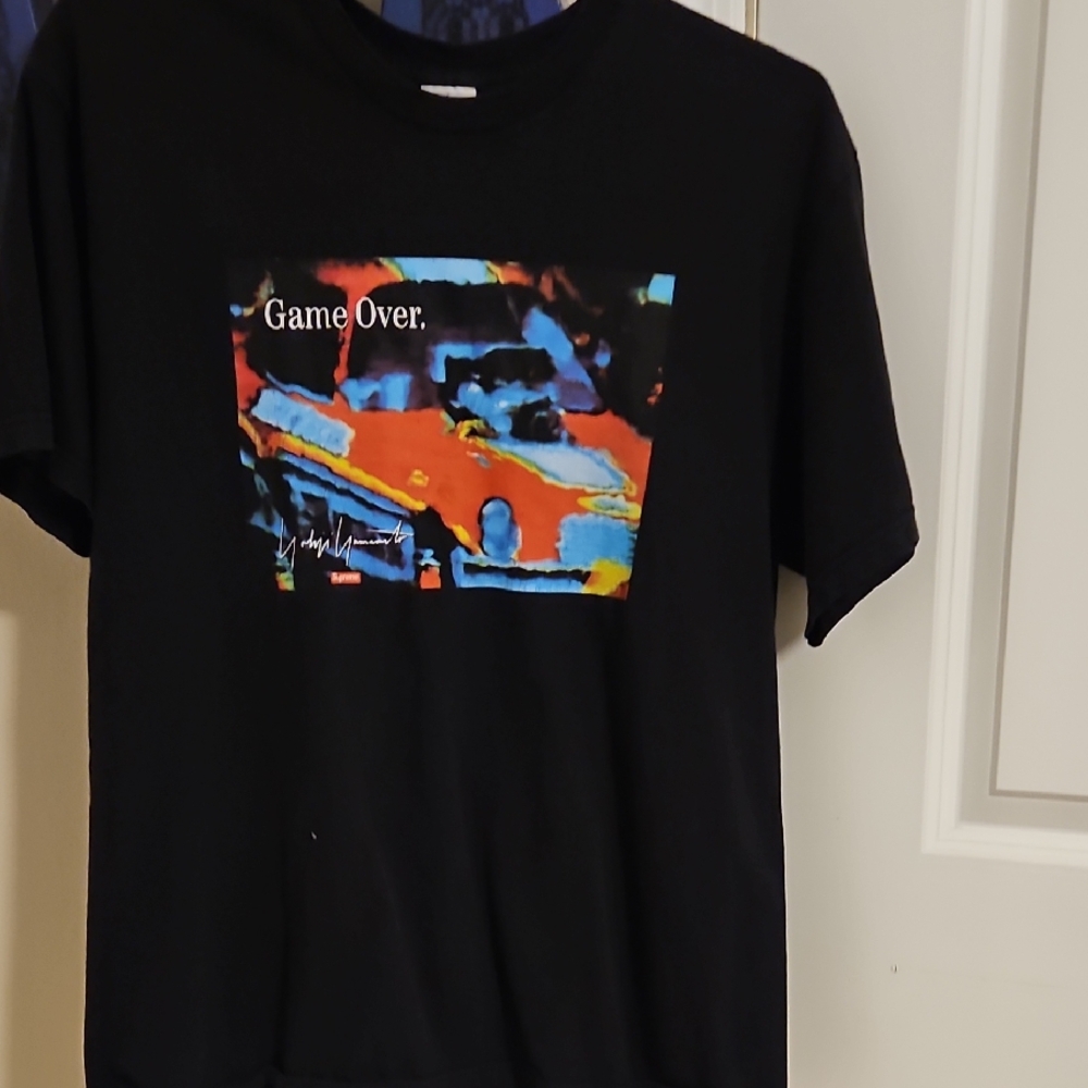 Supreme Black T-Shirt with Signature Label